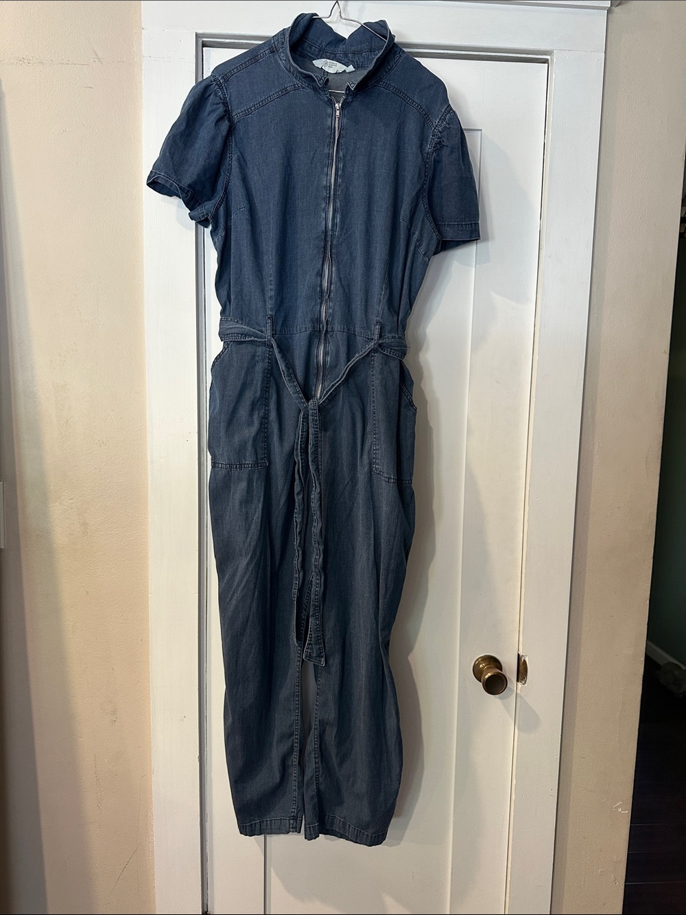 Candace Cameron Bure Denim Blue Jumpsuit